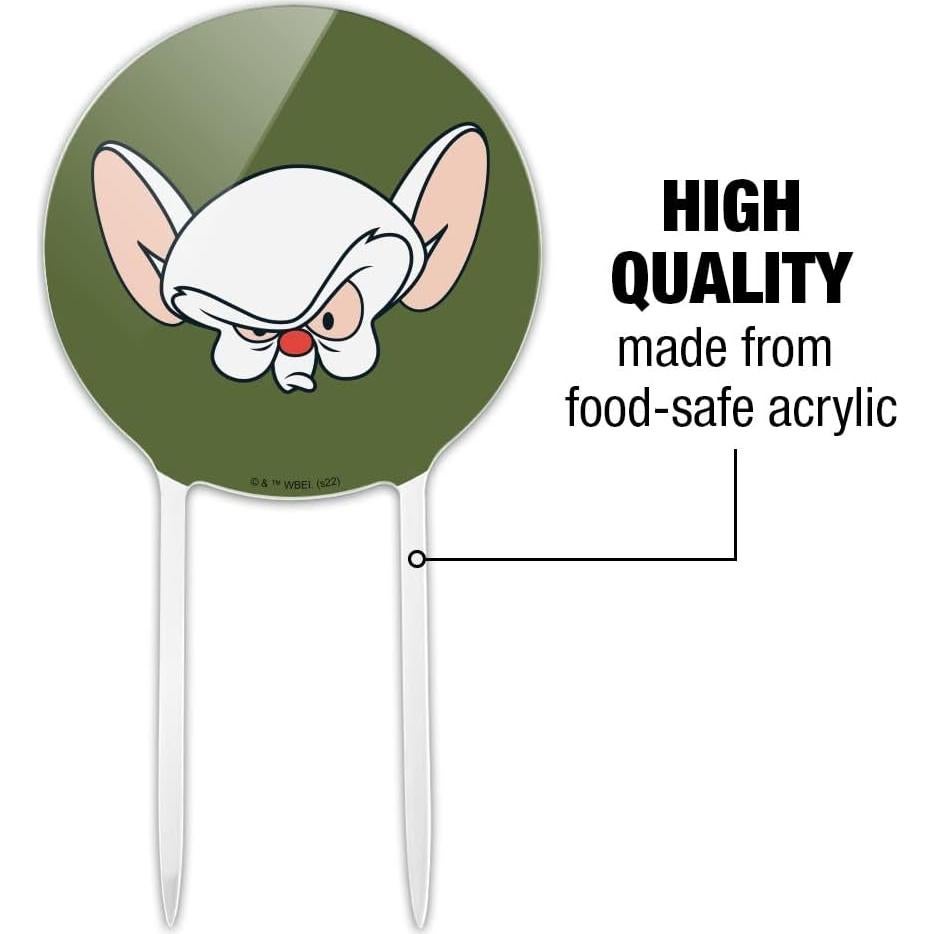 Adorno de Pastel Pinky y Cerebro Acrílico 18.42 cm