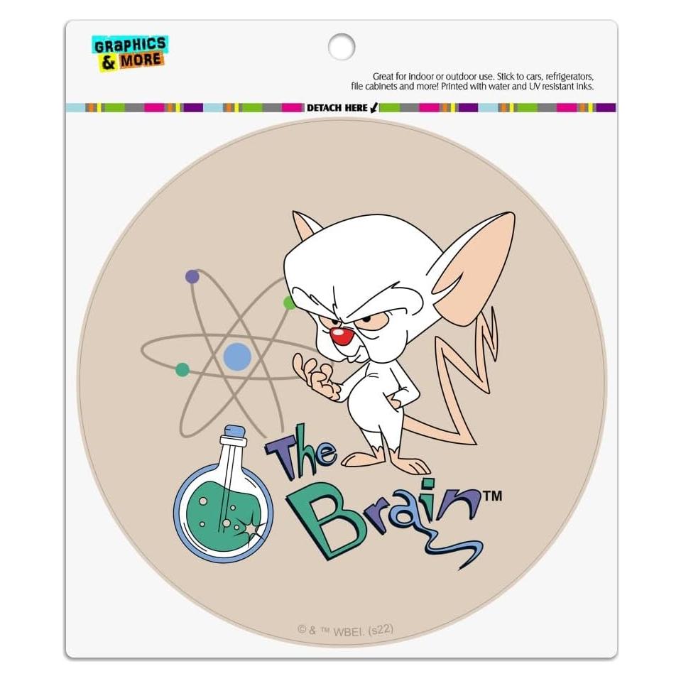 Imán de Vinilo Pinky y El Cerebro 14cm - Graphics and More