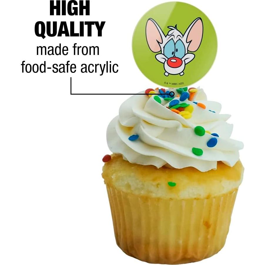Set de 6 Toppers para Cupcakes Pinky y el Cerebro - Graphics & More