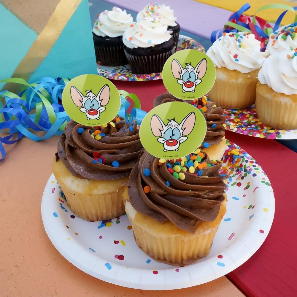 Set de 6 Toppers para Cupcakes Pinky y el Cerebro - Graphics & More