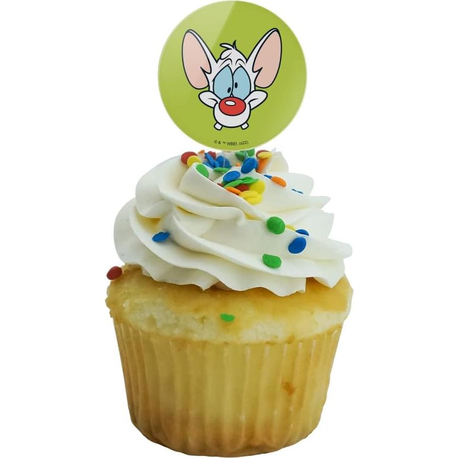 Set de 6 Toppers para Cupcakes Pinky y el Cerebro - Graphics & More
