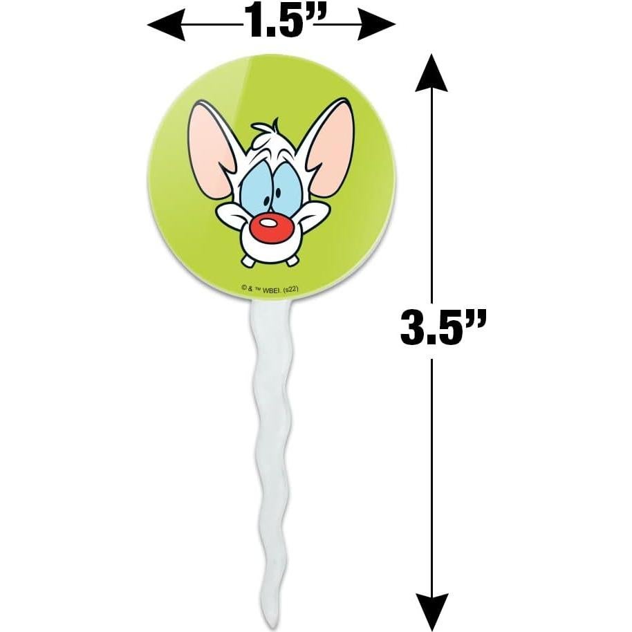 Set de 6 Toppers para Cupcakes Pinky y el Cerebro - Graphics & More