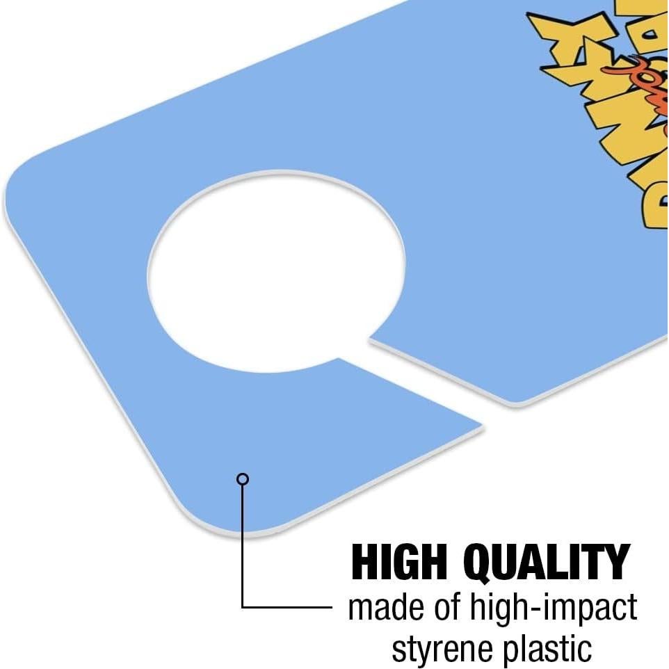 Cartel de Plástico para Perilla de Puerta Pinky y Cerebro - 24x8.9cm