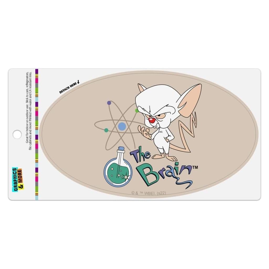 Imán Ovalado Pinky y El Cerebro - Graphics and More - 17.8x10.2cm