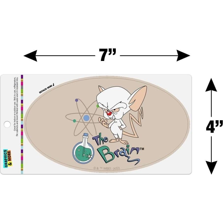 Imán Ovalado Pinky y El Cerebro - Graphics and More - 17.8x10.2cm