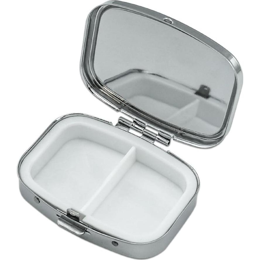 Caja de Pastillas Pinky y El Cerebro - Metal Cromado 5.6x4.1cm