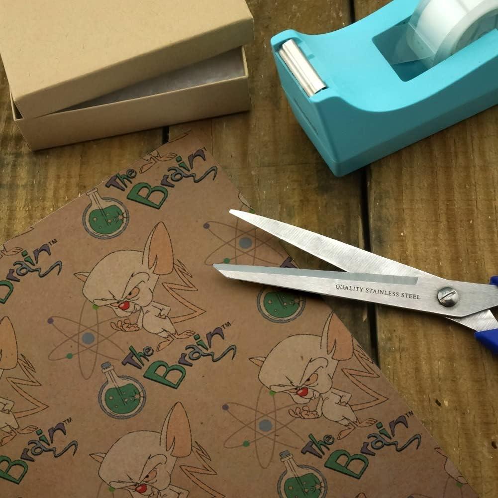 Papel de Regalo Kraft Pinky y el Cerebro 91x183 cm