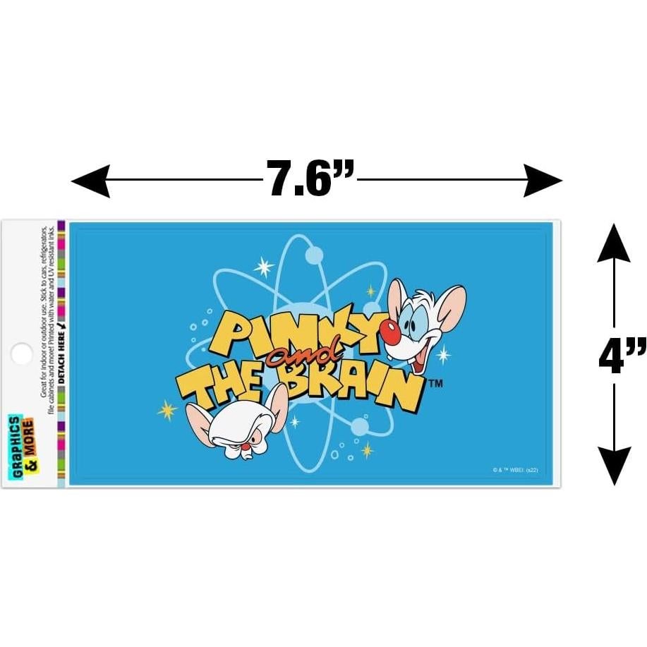 Imán Vinilo Pinky y el Cerebro 19.3x10.2cm Graphics & More
