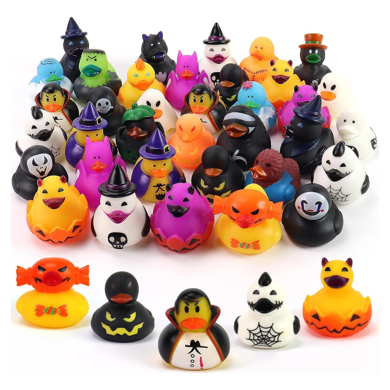 Set de 36 Patos de Goma Halloween Halovin - Juguetes Divertidos