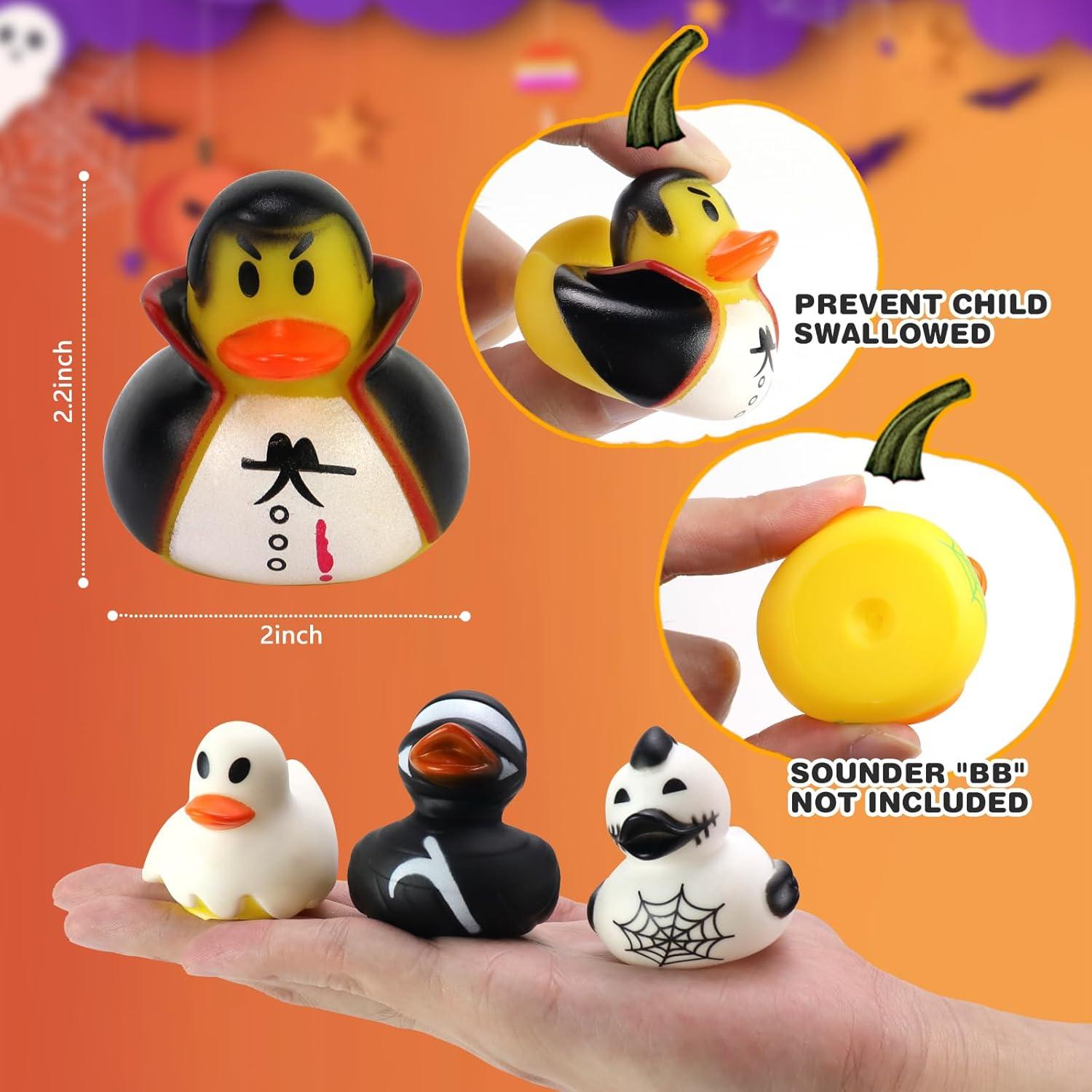 Set de 36 Patos de Goma Halloween Halovin - Juguetes Divertidos