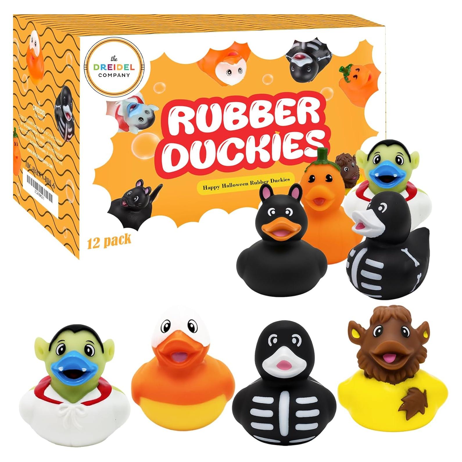 Patos de Goma de Halloween The Dreidel Company 12-Pack