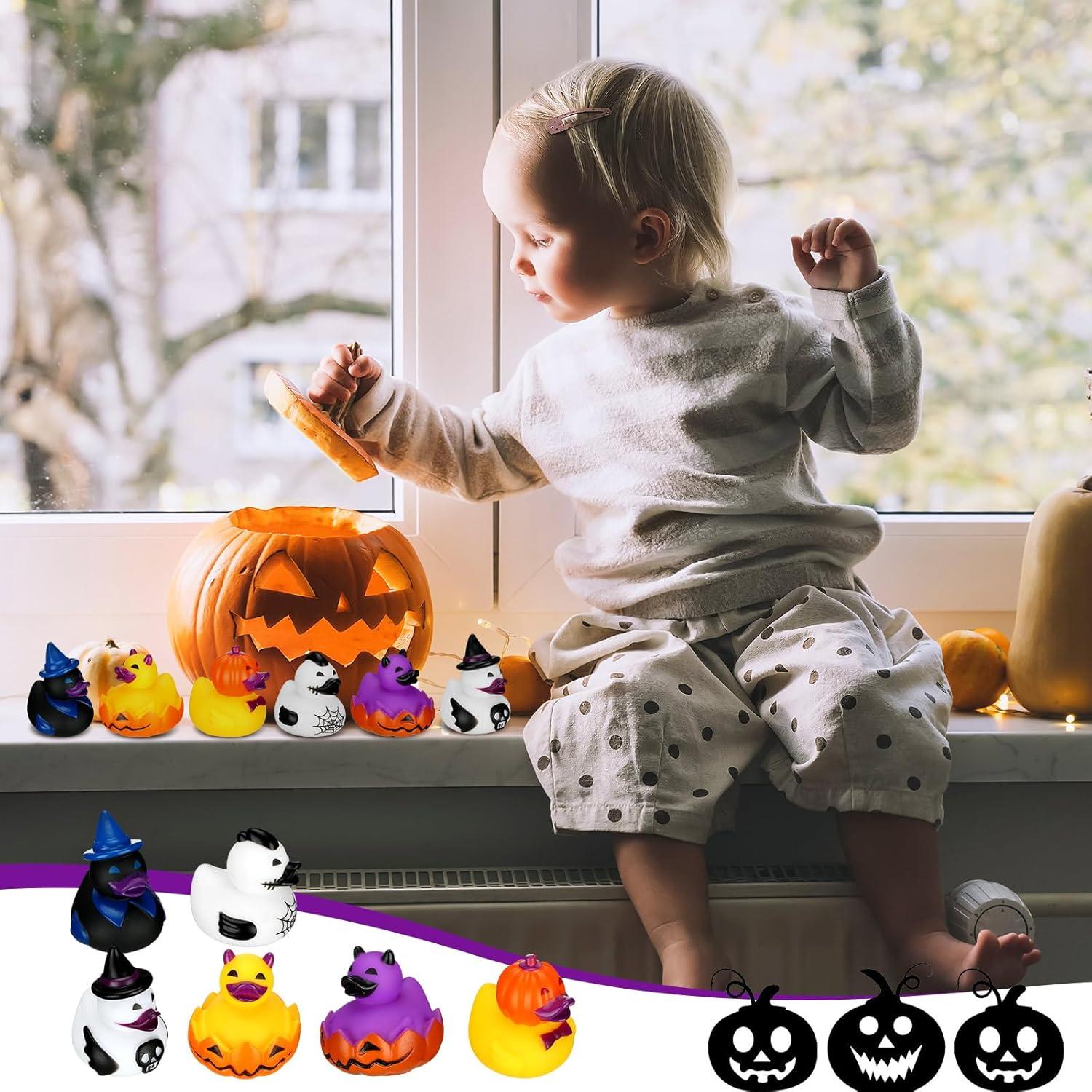 Patitos de Goma Halloween 36 Pcs Honoson - Juguetes de Baño