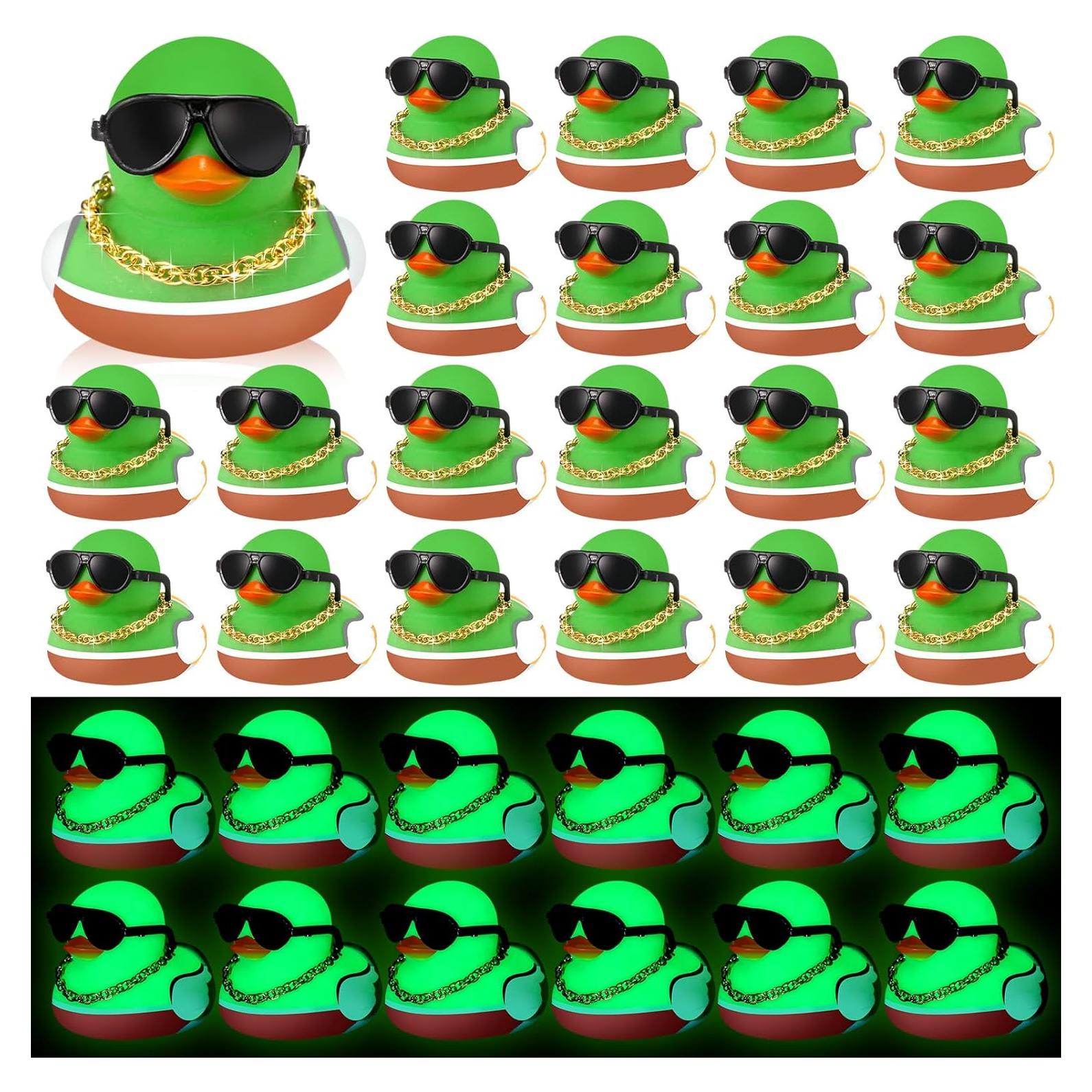 48 Patos de Goma Mallard que Brillan en la Oscuridad