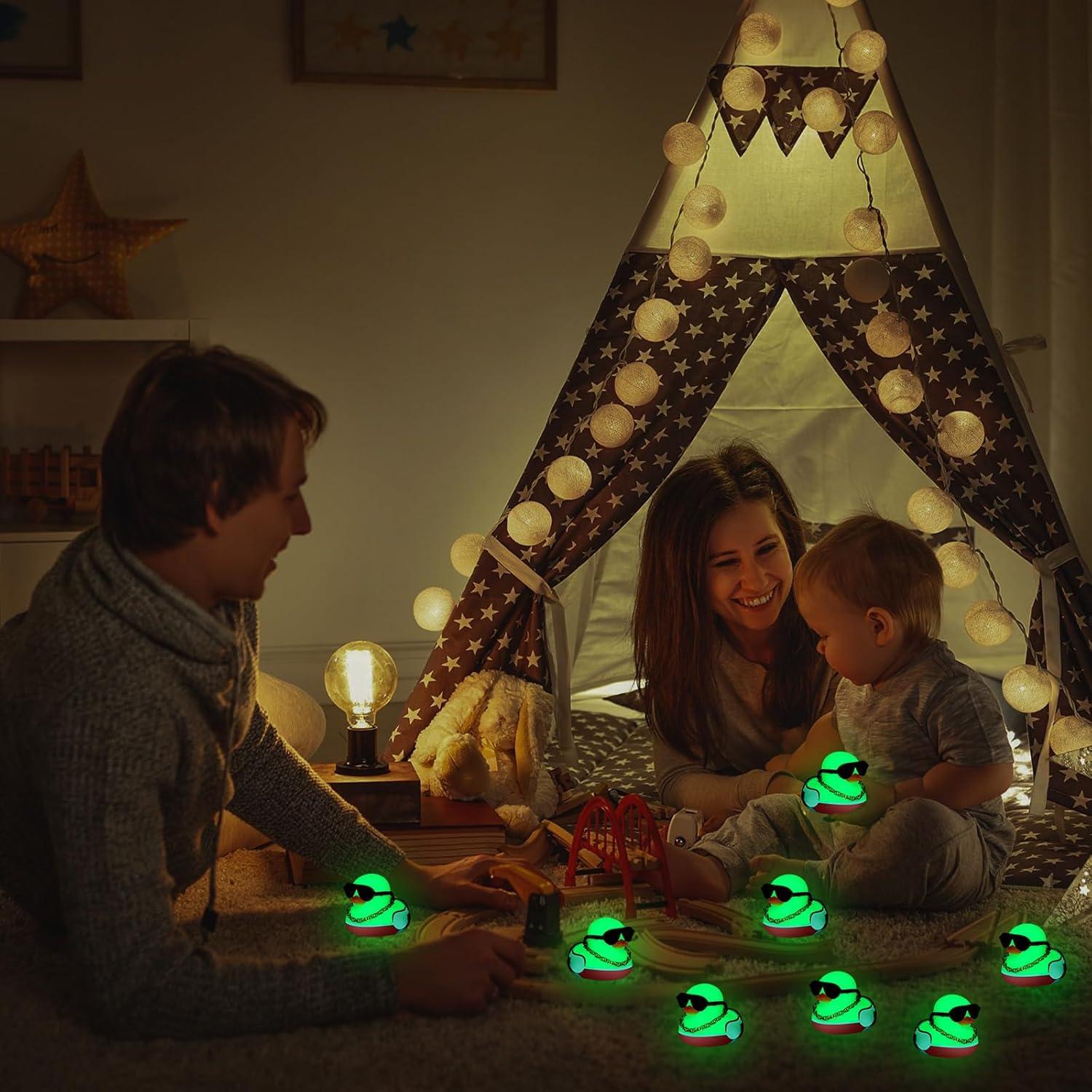 48 Patos de Goma Mallard que Brillan en la Oscuridad