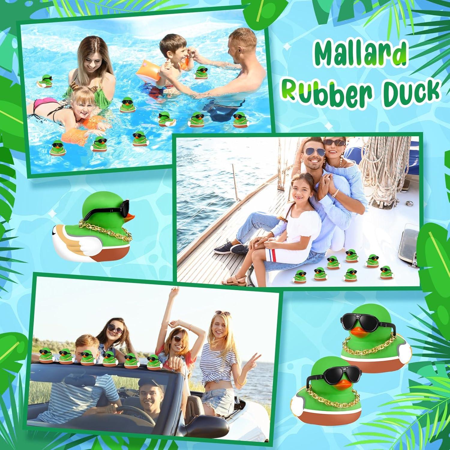 48 Patos de Goma Mallard que Brillan en la Oscuridad