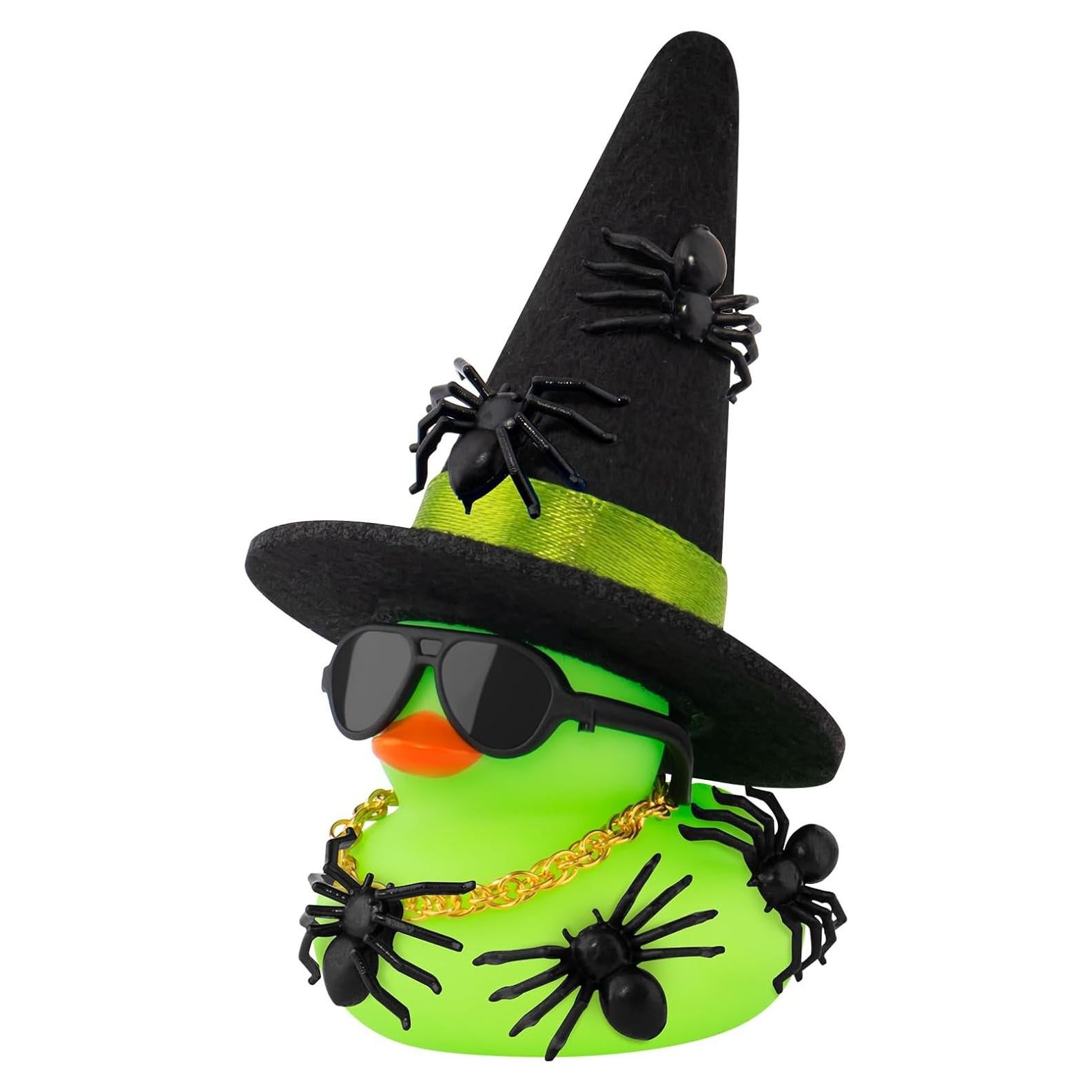 Pato de Goma Halloween Mini wonuu con Sombrero y Accesorios