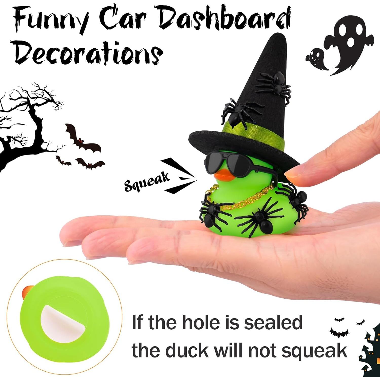 Pato de Goma Halloween Mini wonuu con Sombrero y Accesorios