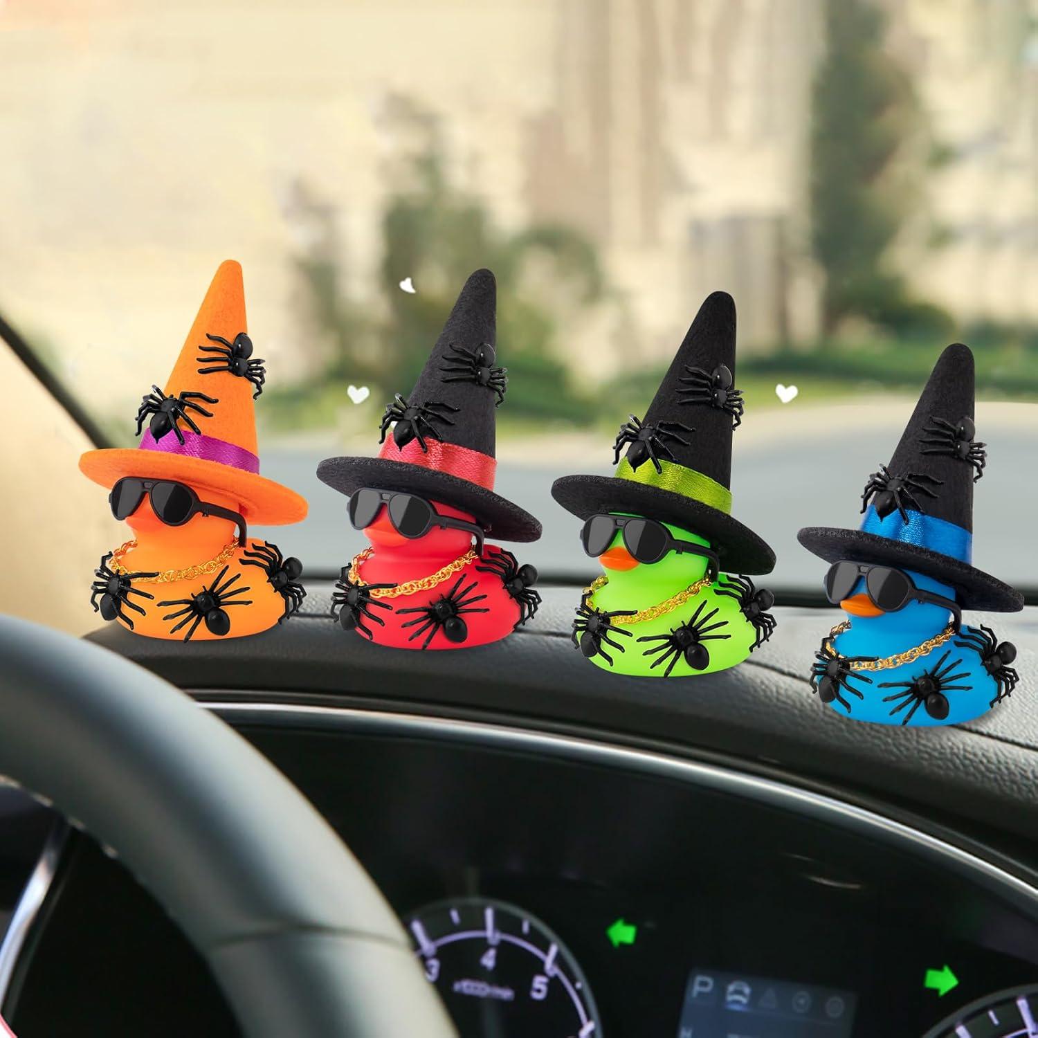 Pato de Goma Halloween Mini wonuu con Sombrero y Accesorios