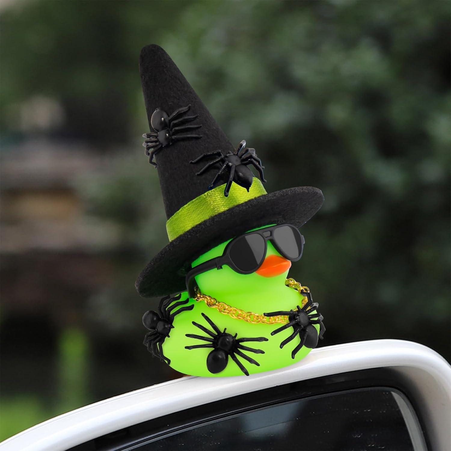 Pato de Goma Halloween Mini wonuu con Sombrero y Accesorios