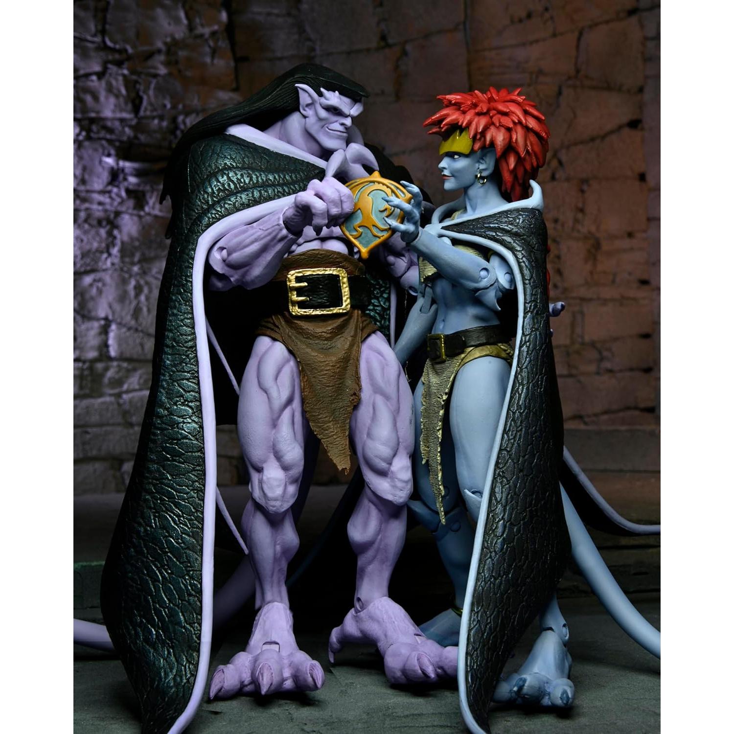 NECA Gárgolas 2-Pack Figuras de Acción Goliath y Demona 17.78 cm