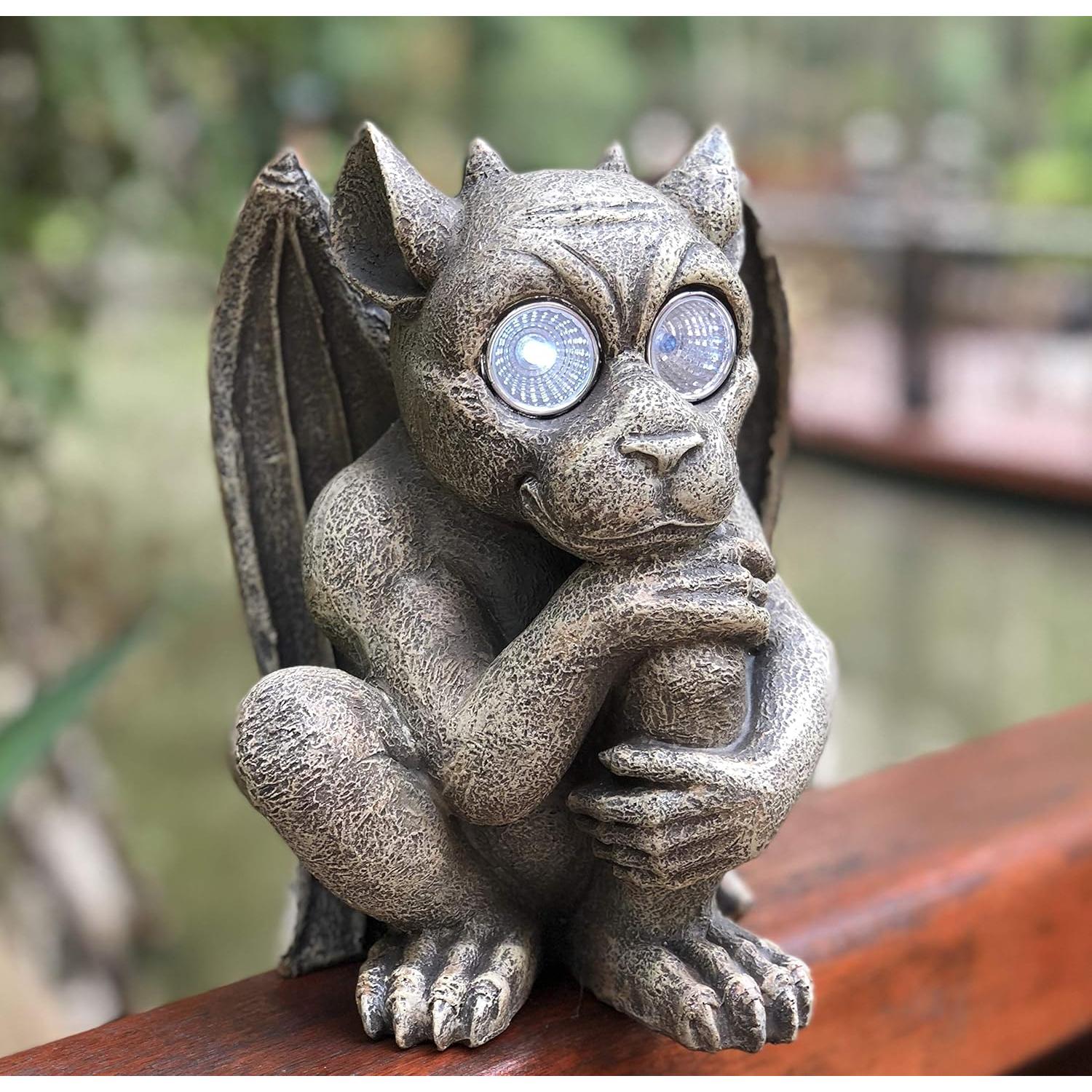 Gargola Solar Decorativa para Jardín Bo-Toys 21x16 cm