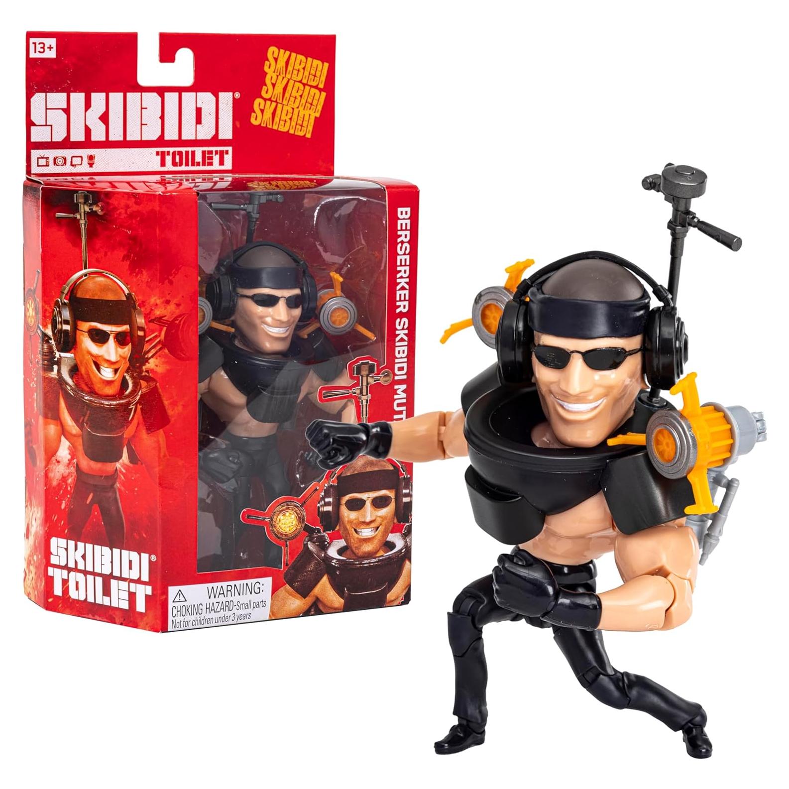 Figura Deluxe Skibidi Toilet Bonkers Toys 15.24 cm Coleccionable