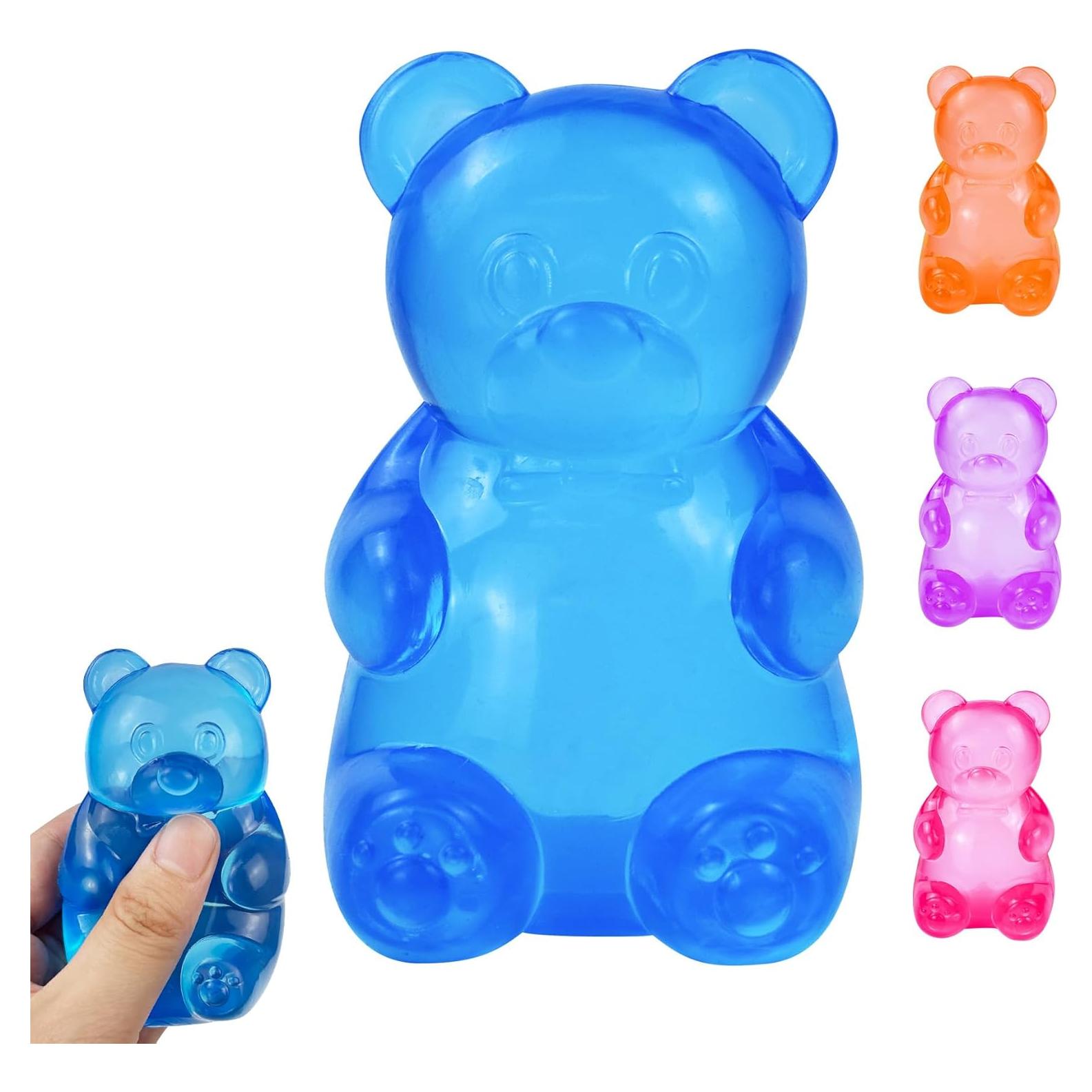 Juguete de Estrés Oso Squishy Taba Azul 8cm Alivio Ansiedad