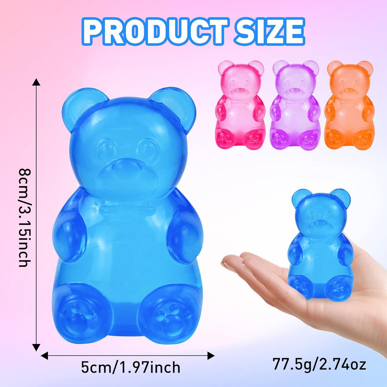 Juguete de Estrés Oso Squishy Taba Azul 8cm Alivio Ansiedad