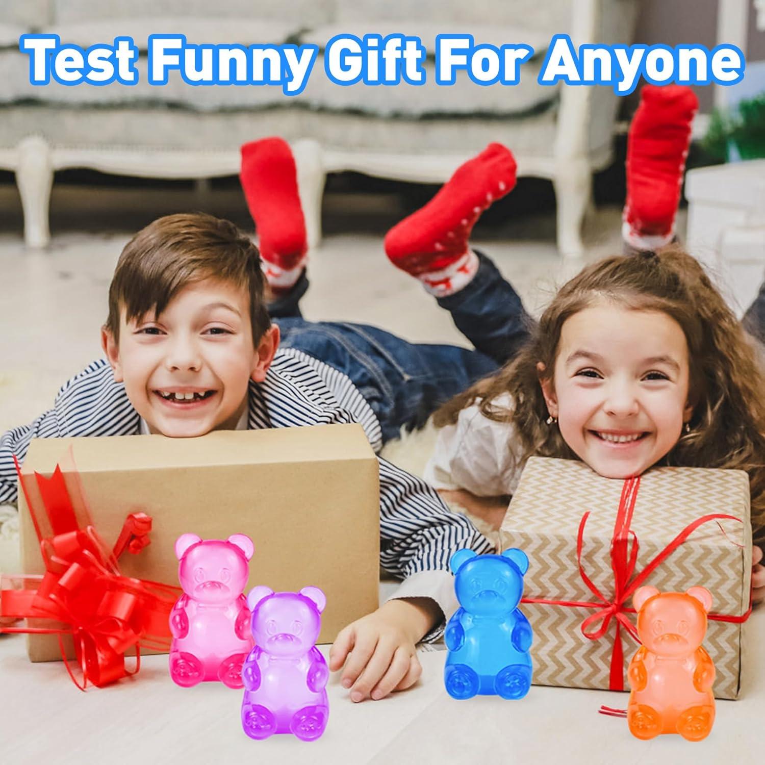 Juguete de Estrés Oso Squishy Taba Azul 8cm Alivio Ansiedad