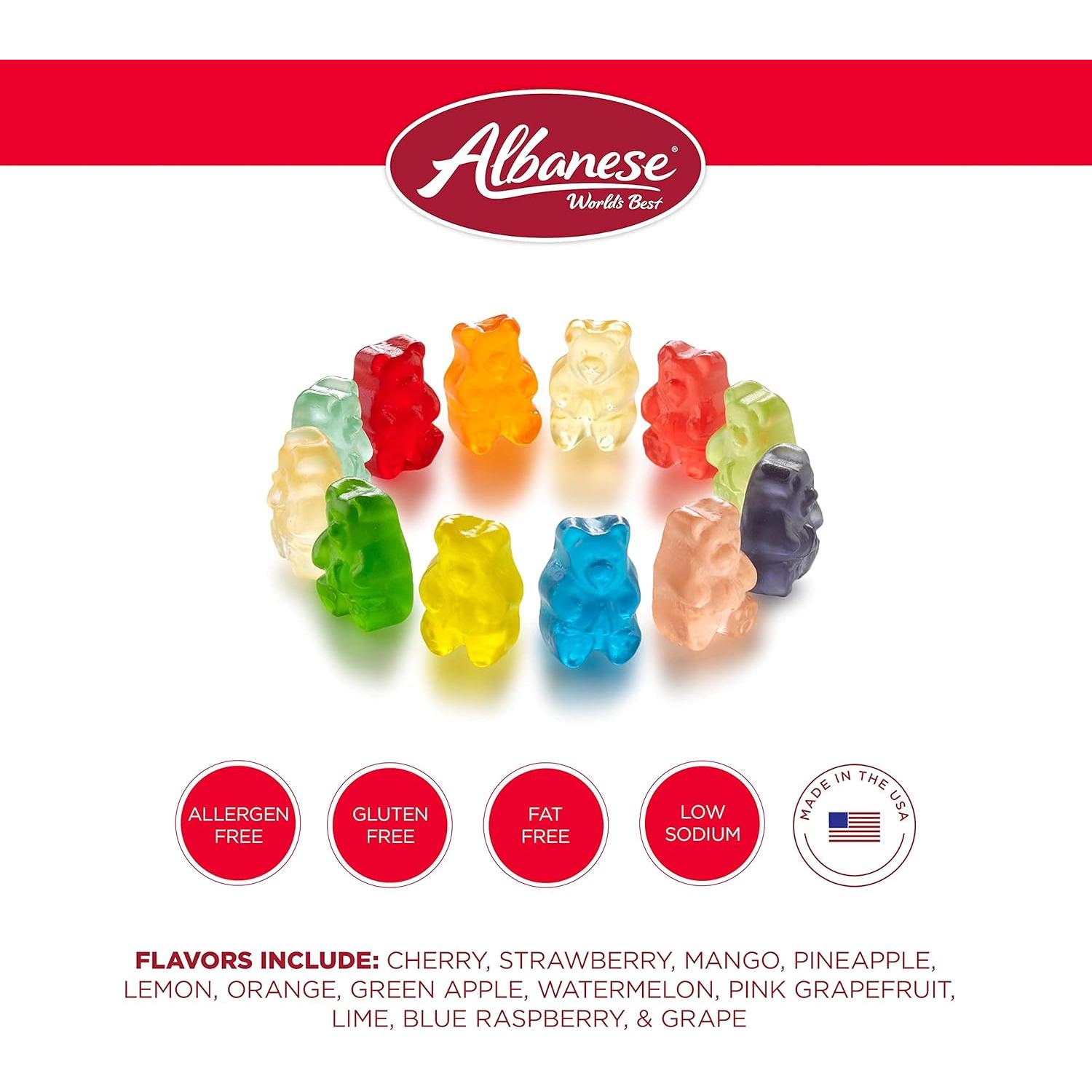 Ositos de Goma Albanese 12 Sabores 1.02 kg Bolsa Dulces