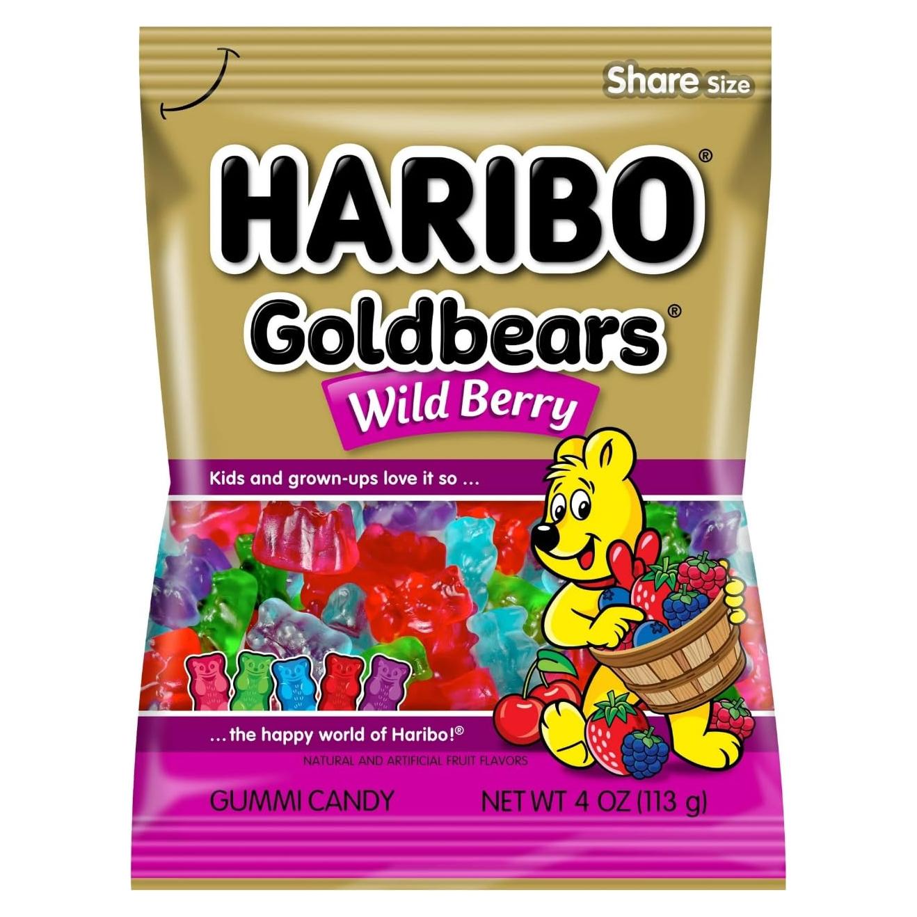 Dulces Goma HARIBO Oso de Oro Frutos Silvestres 4 Paquetes 227g