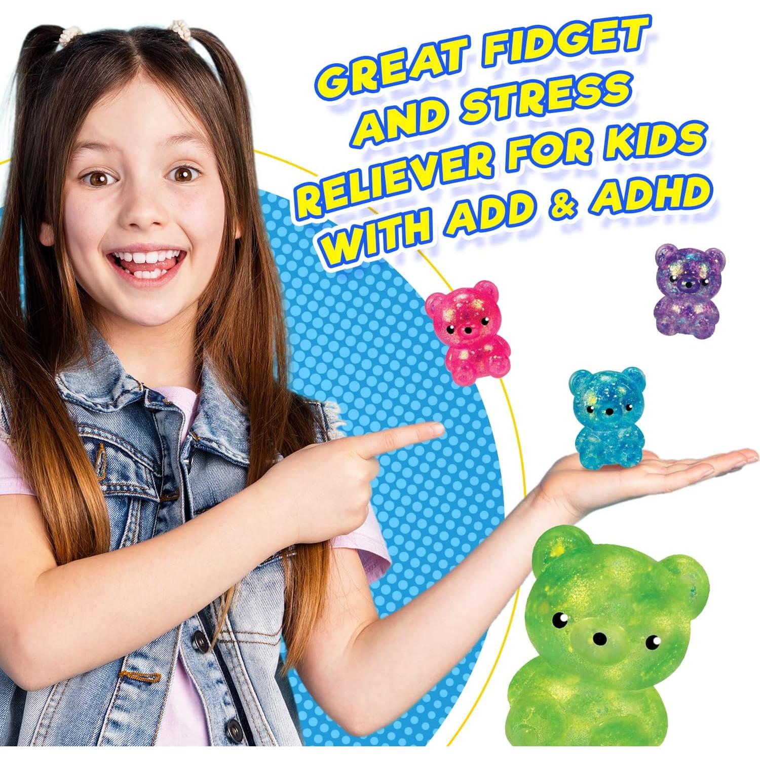 JA-RU Oso Aplastable 2 Paquetes - Juguete Antiestrés para Niños