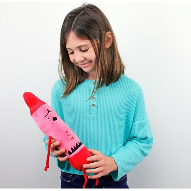 Crayón de Peluche Rojo 30 cm MerryMakers - El Día que los Crayones Renunciaron