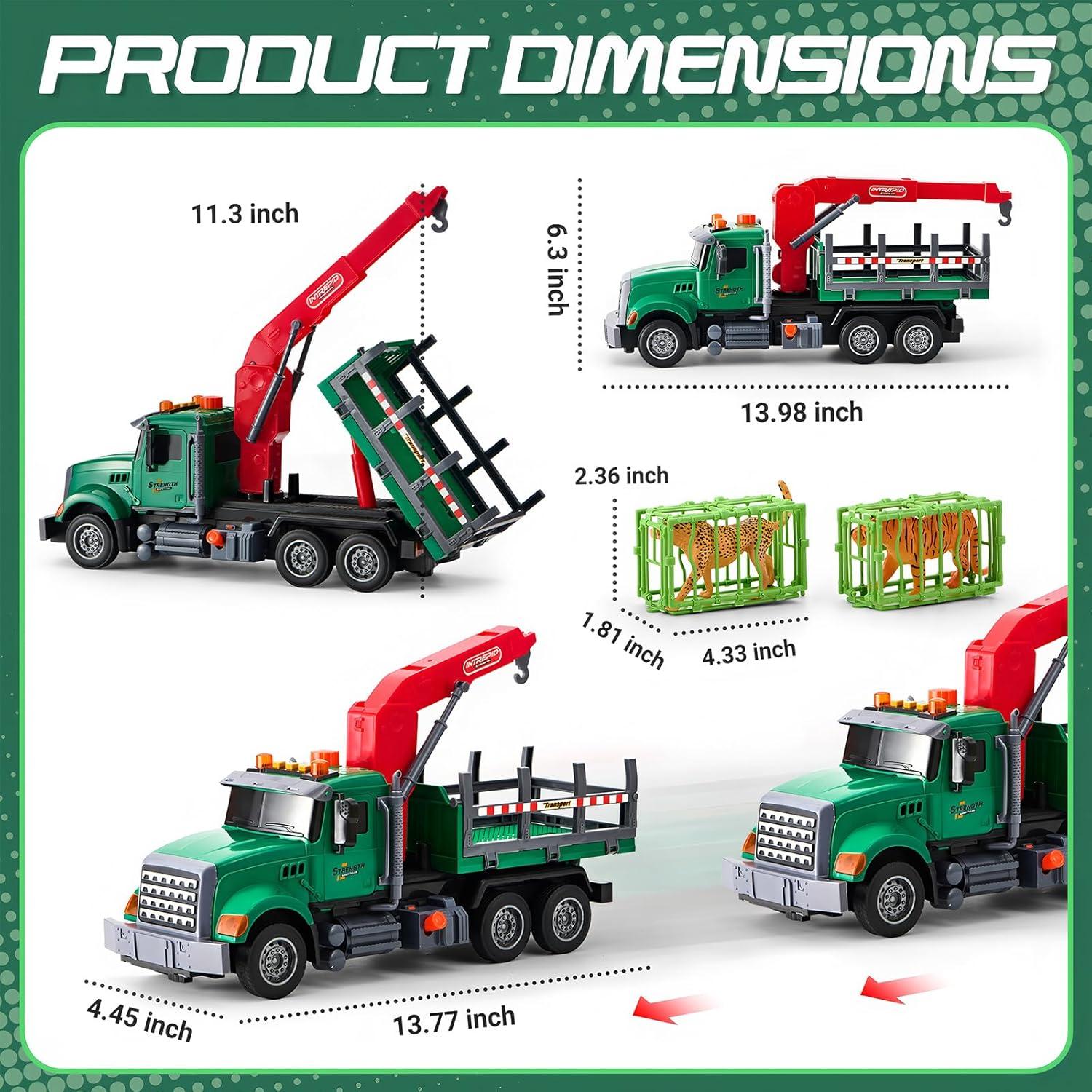 Camión de Transporte de Animales XINBOCHENG con Grúa Neumática