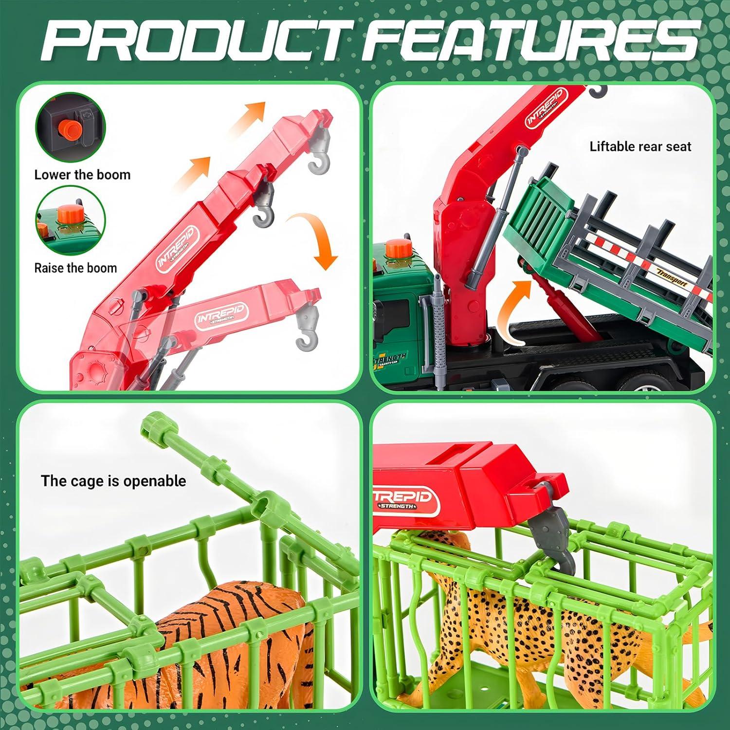 Camión de Transporte de Animales XINBOCHENG con Grúa Neumática