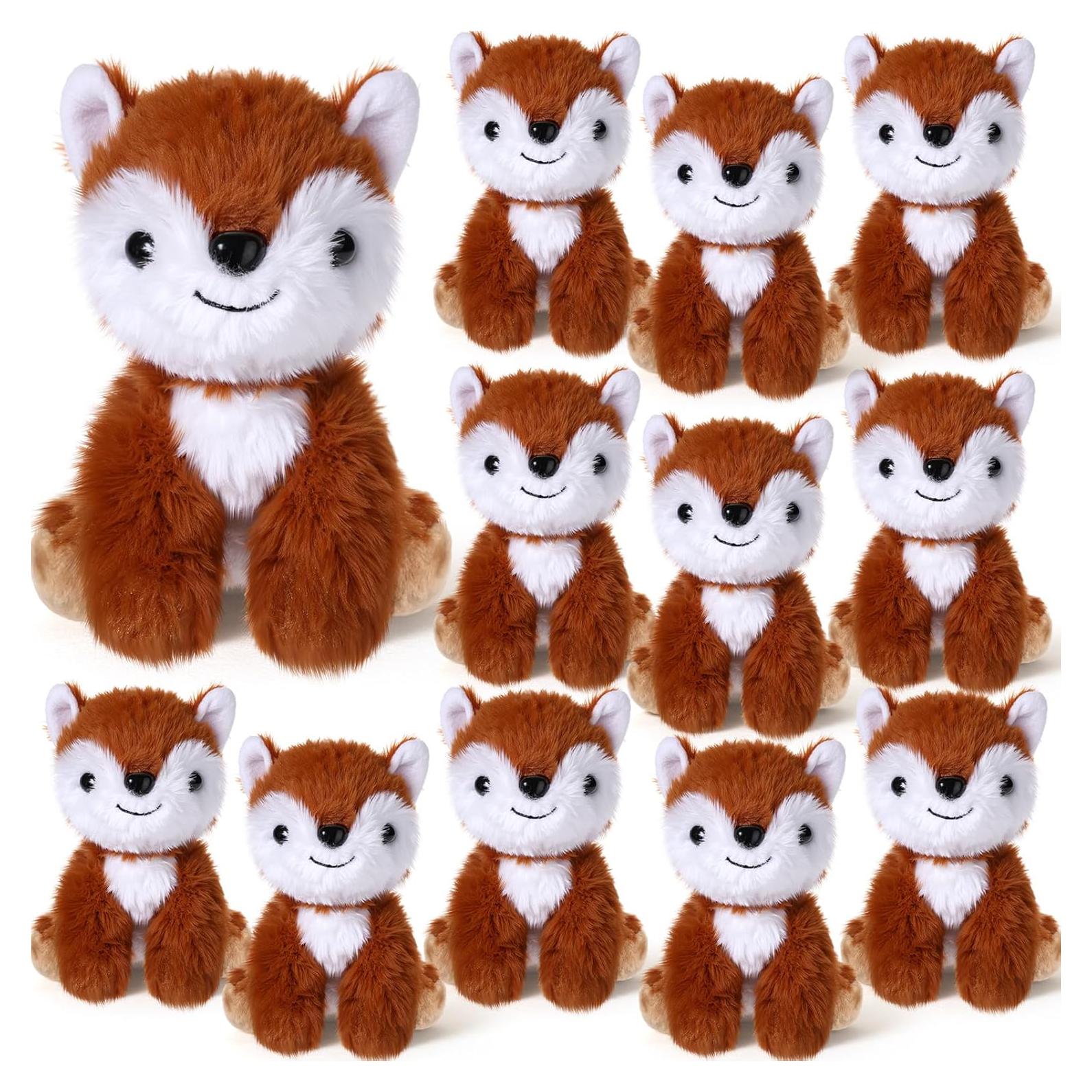 Juego de 12 Zorros de Peluche 15 cm - Blueweenly