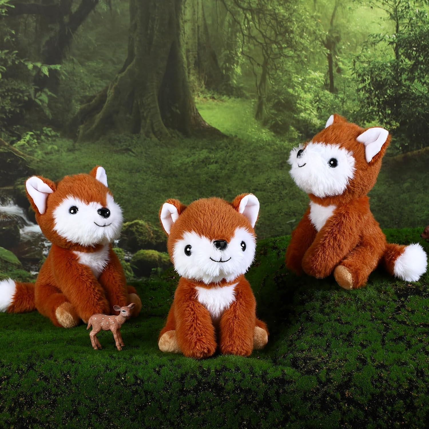 Juego de 12 Zorros de Peluche 15 cm - Blueweenly