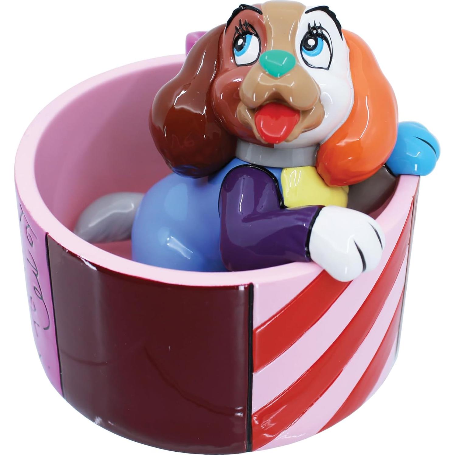 Figura Miniatura Enesco Disney Britto La Dama y el Vagabundo 8.3 cm