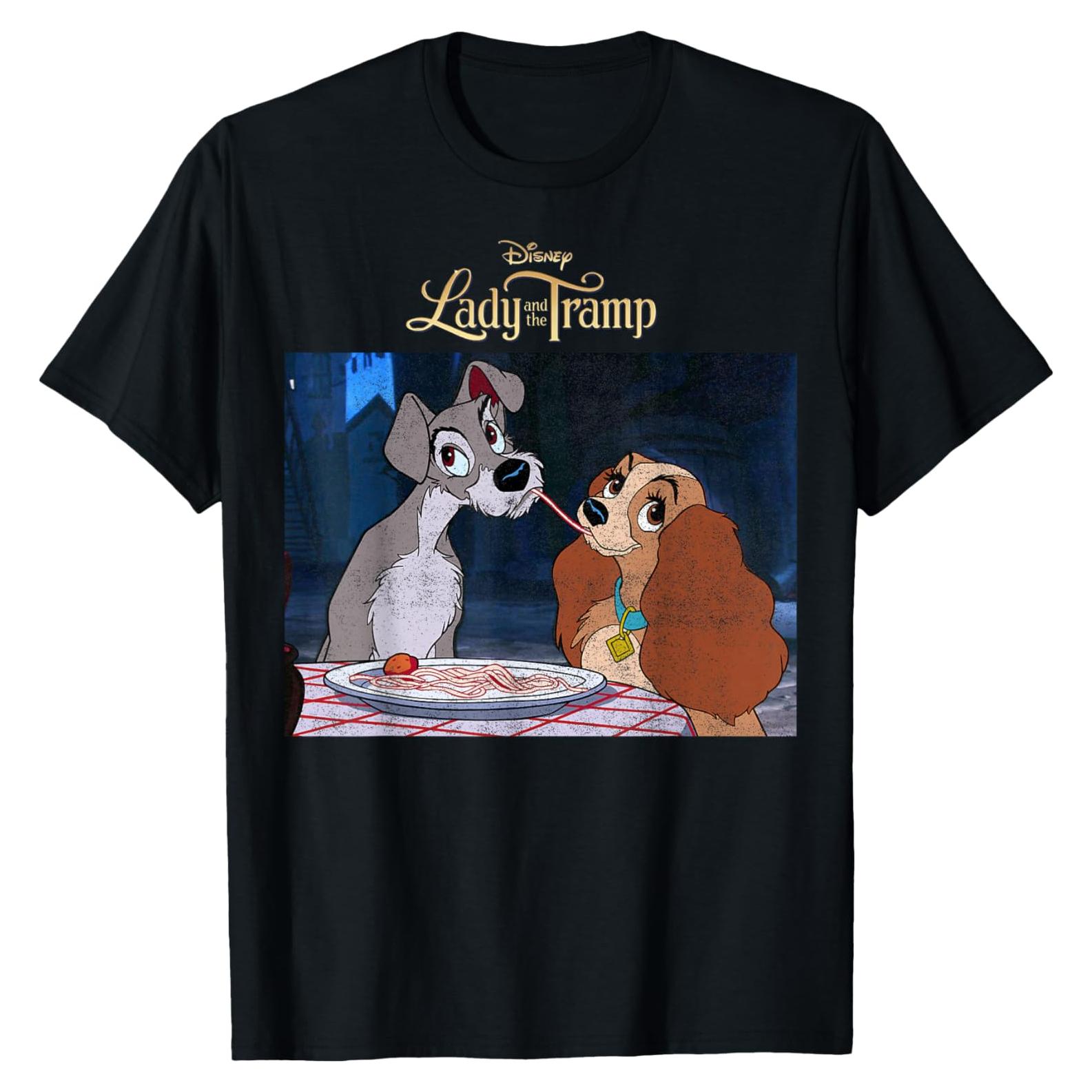 Camiseta Disney La Dama y el Vagabundo Hombre Licenciada