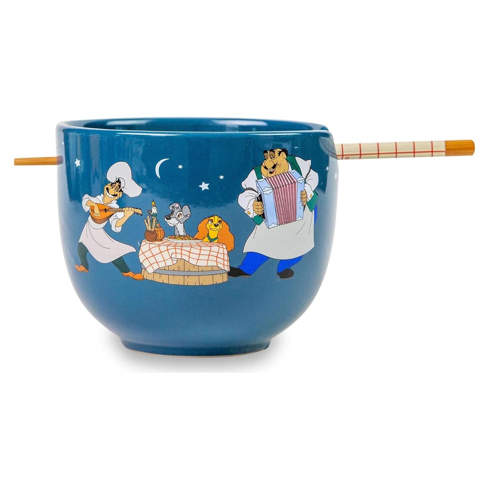 Juego de Vajilla Ramen Disney Dama y El Vagabundo 20 oz