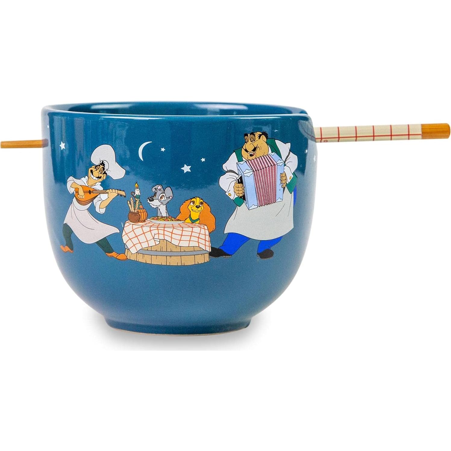 Juego de Vajilla Ramen Disney Dama y El Vagabundo 20 oz