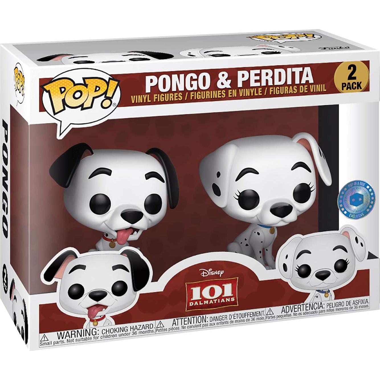 Funko Pop! 101 Dálmatas Pongo y Perdita 2 Pack Vinilo