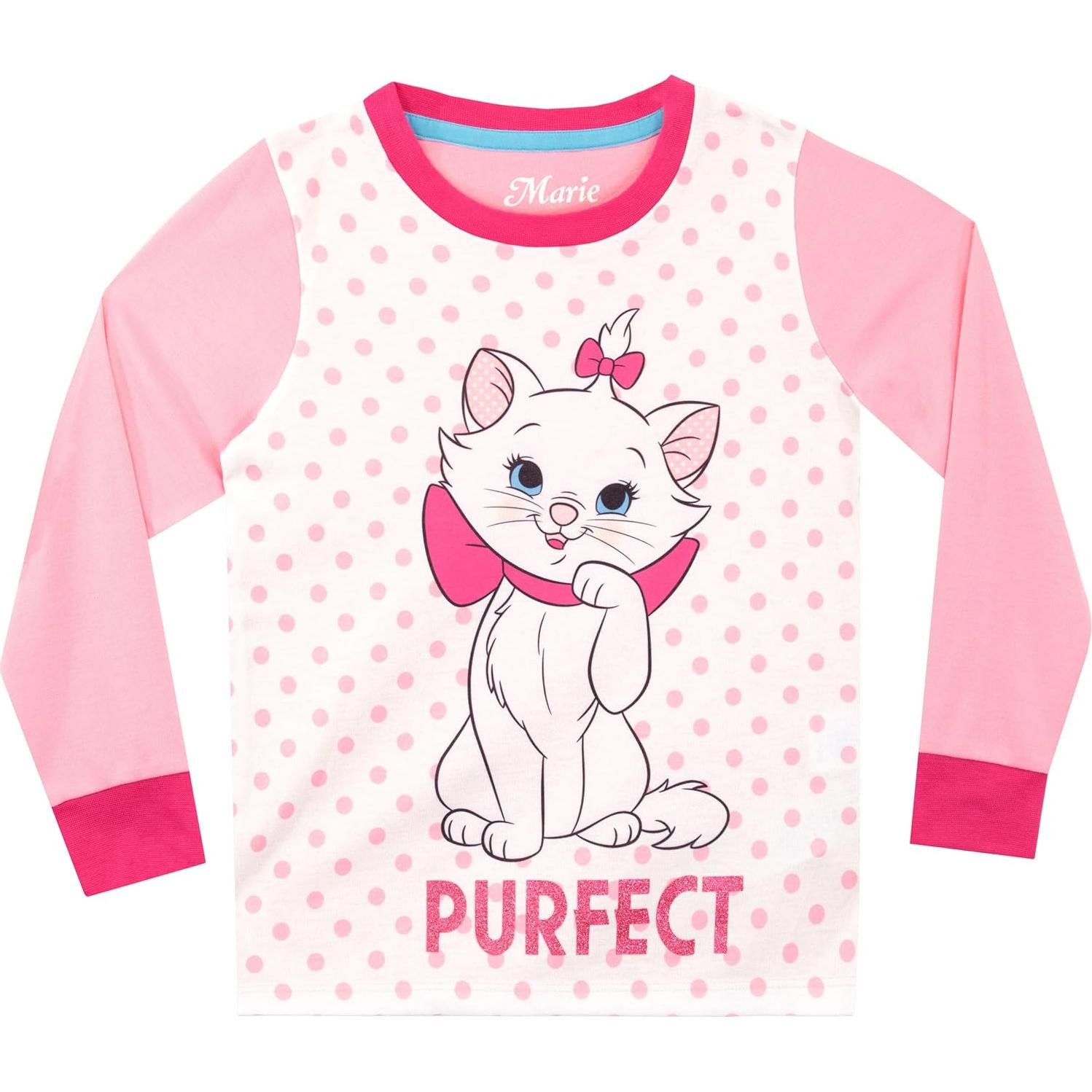 Pijamas para Niñas Disney Aristocats Marie Rosa 10 años