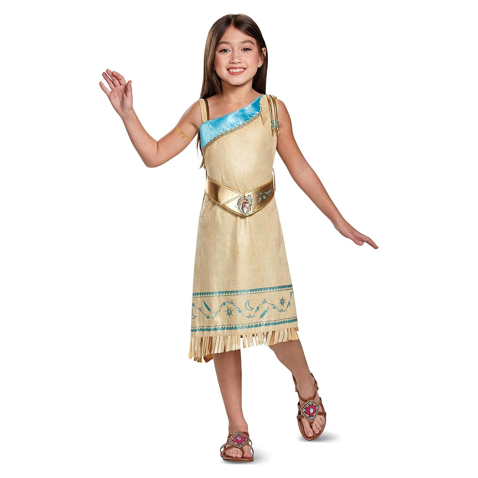 Disfraz Pocahontas Deluxe Niña Mediano 3T-4T Poliester