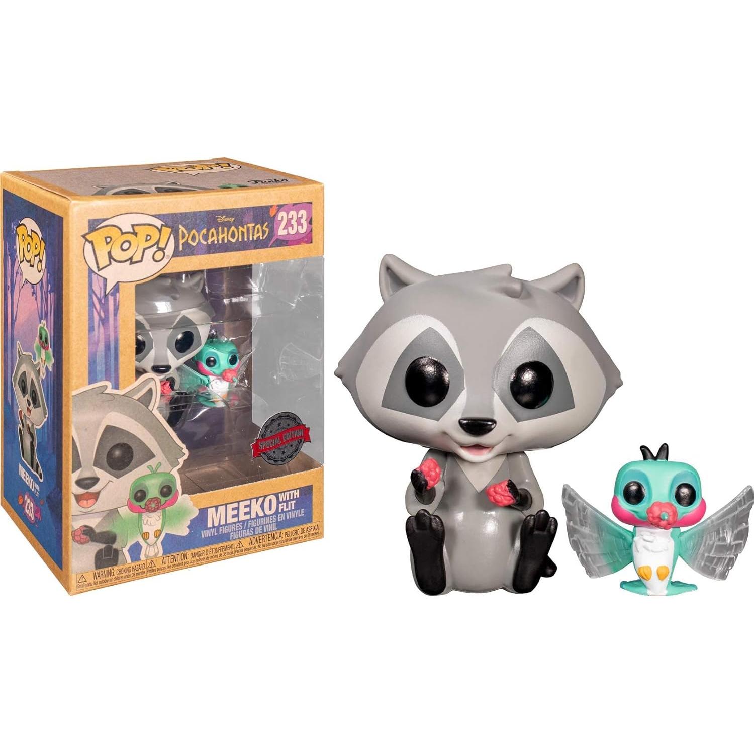 Funko POP! Disney Pocahontas #233 Meeko con Flit 9x11x16 cm
