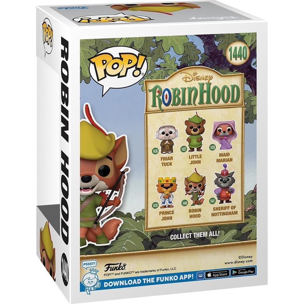 Figura de Vinilo Pop! Robin Hood Funko 9.53 cm con Funda
