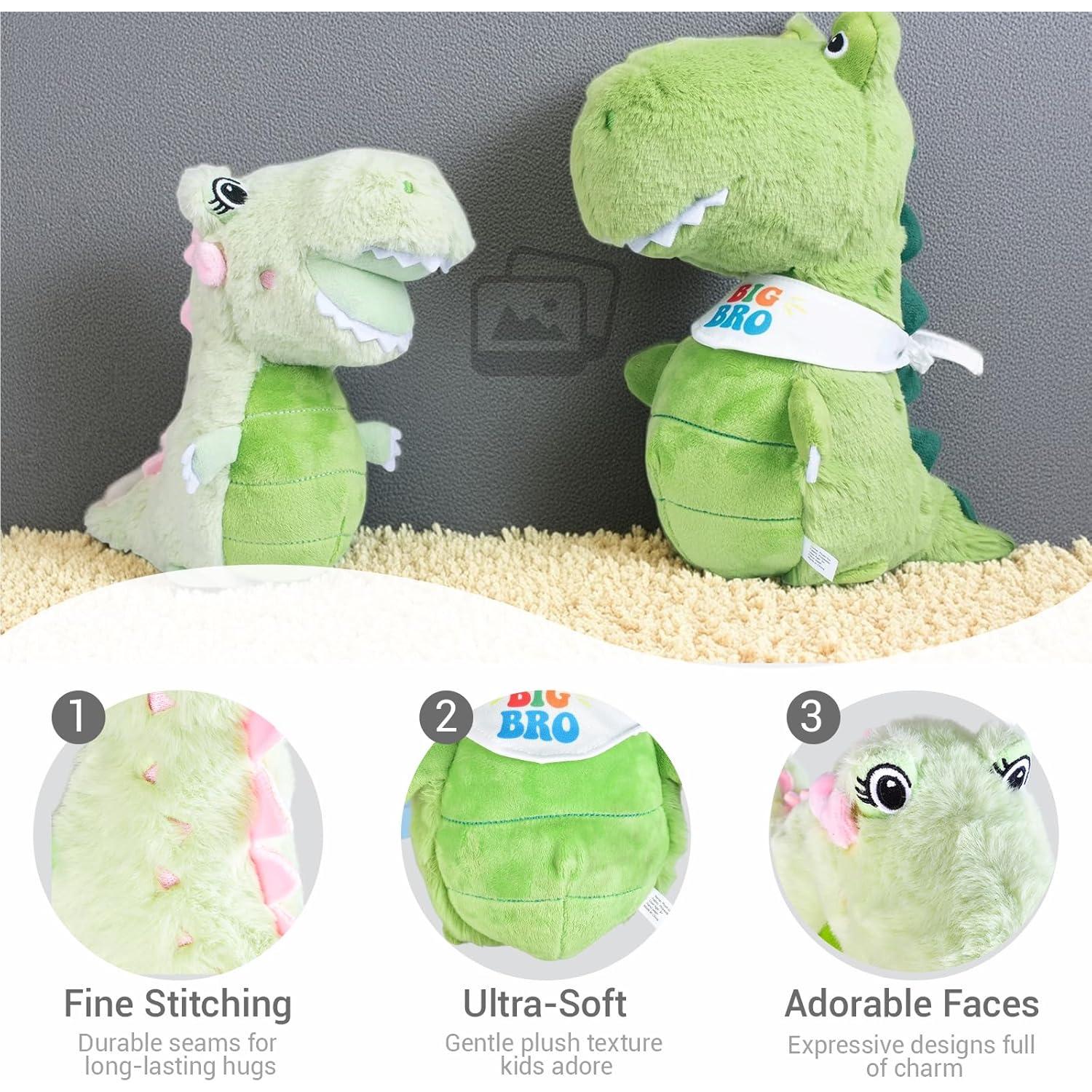 Conjunto de Regalo Dinosaurios de Peluche BANMER para Hermanos