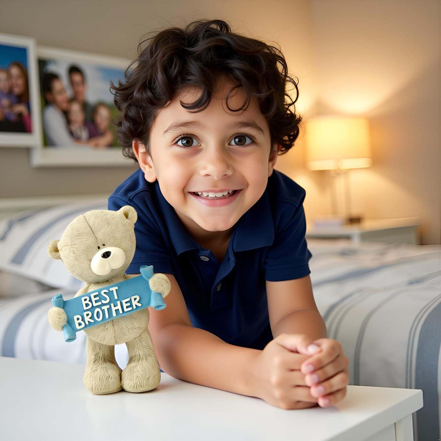 Figura de Oso Mejor Hermano PlentifulHome 9.7 cm Resina