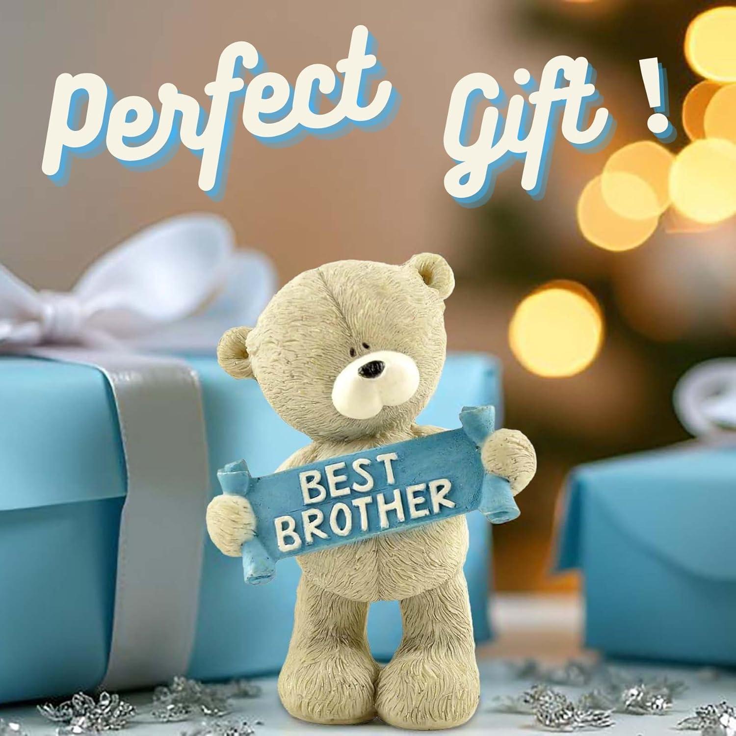 Figura de Oso Mejor Hermano PlentifulHome 9.7 cm Resina