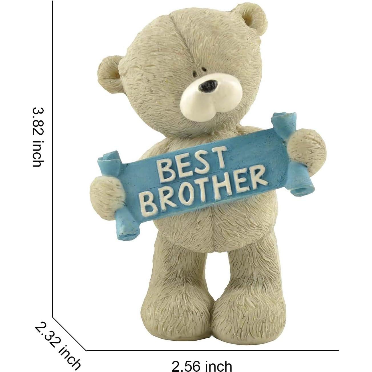 Figura de Oso Mejor Hermano PlentifulHome 9.7 cm Resina